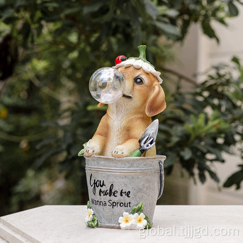 Dog Shaped Courtyard Resin Ornaments